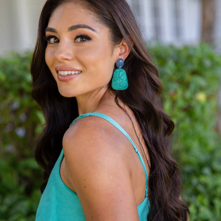 Organic Tagua Jewelry - Venta al por mayor Pendientes colgantes - Pendientes Demi2