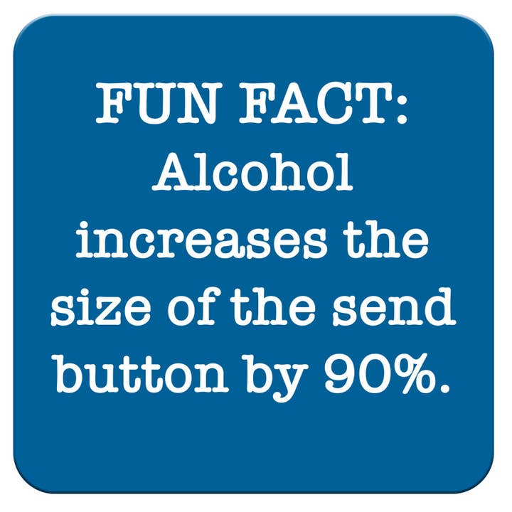 Chris’s Stuff Inc. - Wholesale Coasters - NEW! Fun fact: Alcohol Coaster