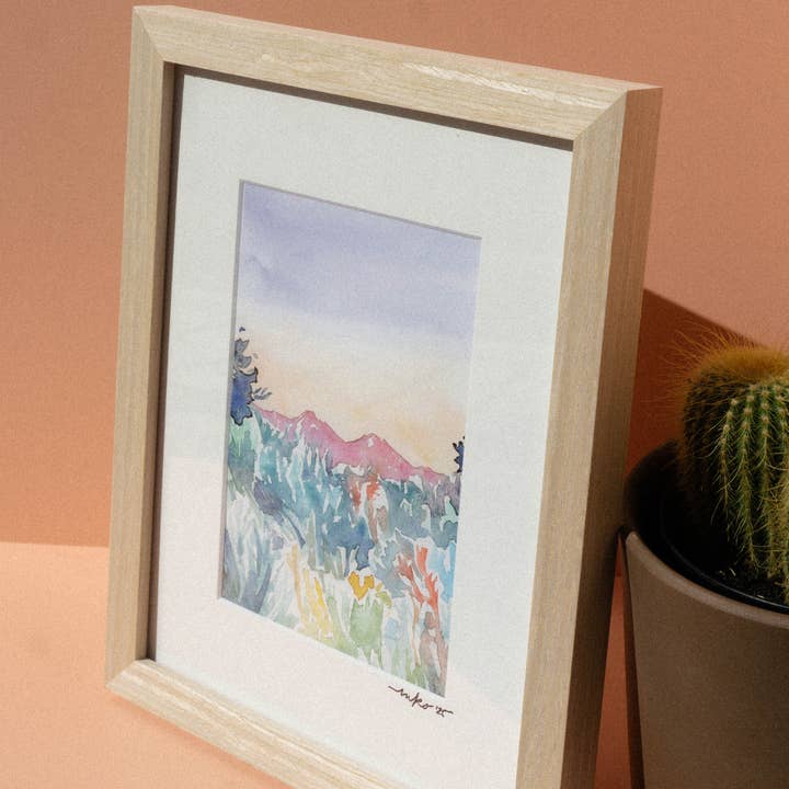 Mel K. Olrich Art - Wholesale Art Print - Southwest Colorado landscape with wildflowers and sagebrush0