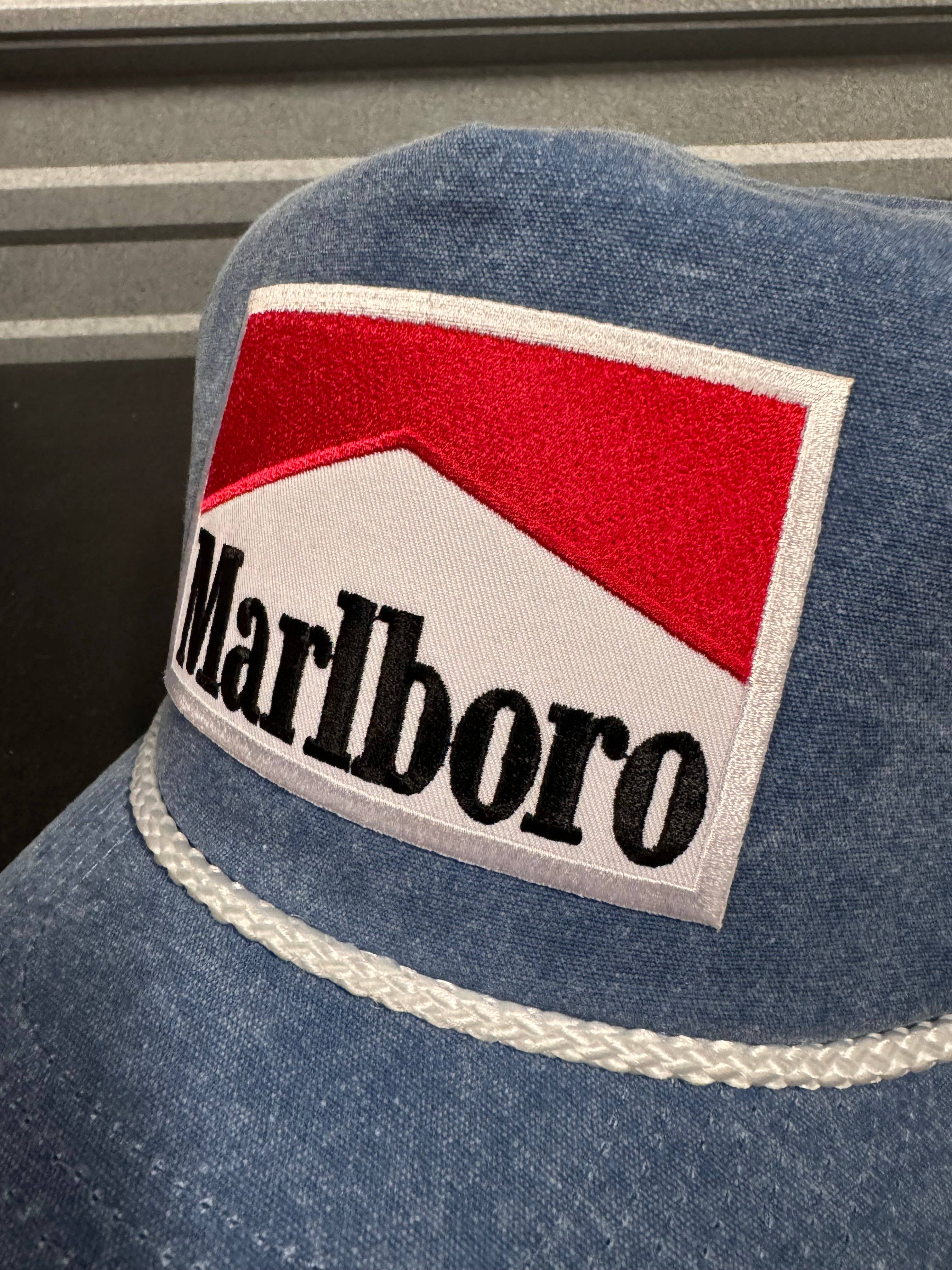 River Bent Hat Co. - Wholesale Trucker Hat - Unisex - Marlboro Blue Denim Trucker3