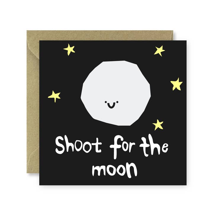 Shoot For The Moon Card for wholesale by Frances Collett