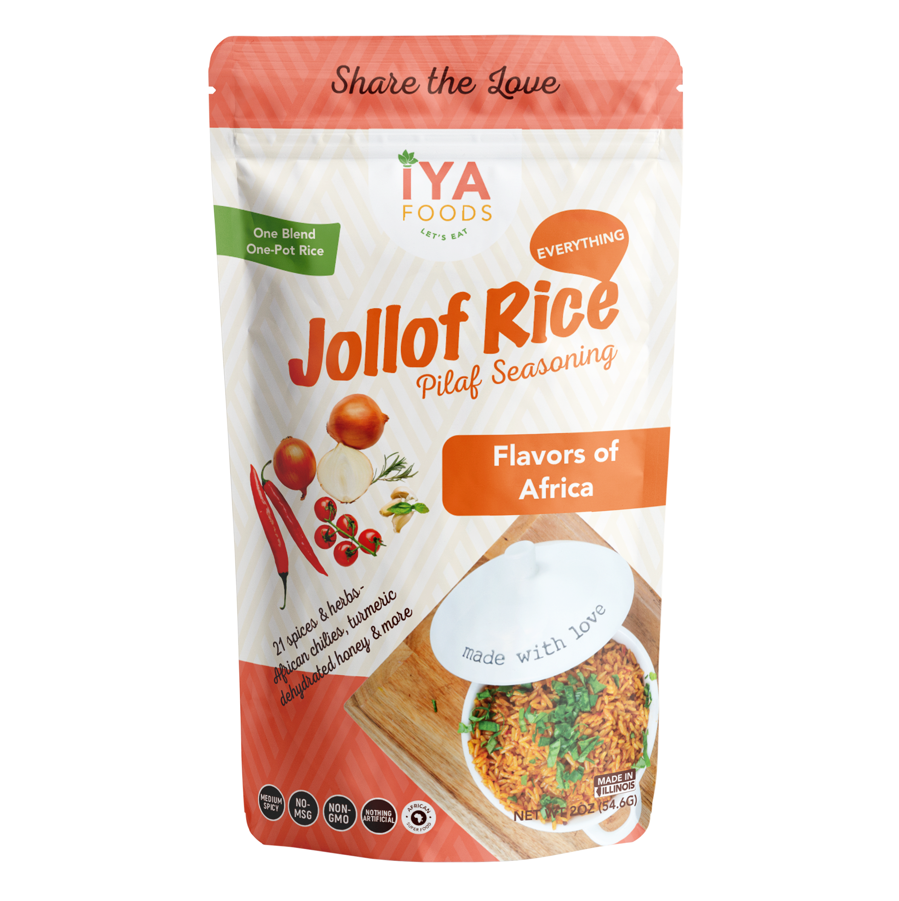 Jollof Rice Seasoning Crafted with 100% Natural Herbs and Spices