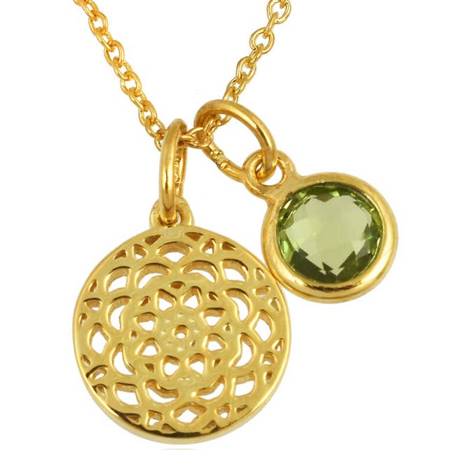 Talisman Peridot perle halskæde for engroshandel hos POMEGRANATE