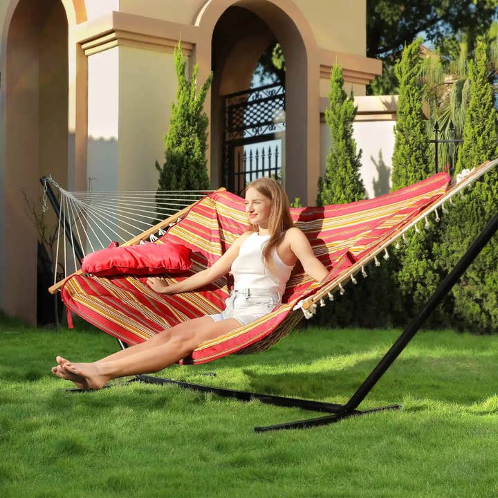 Zupapa - Wholesale Hammock - 12 Ft Rope Hammock with Stand And Removable Pad7