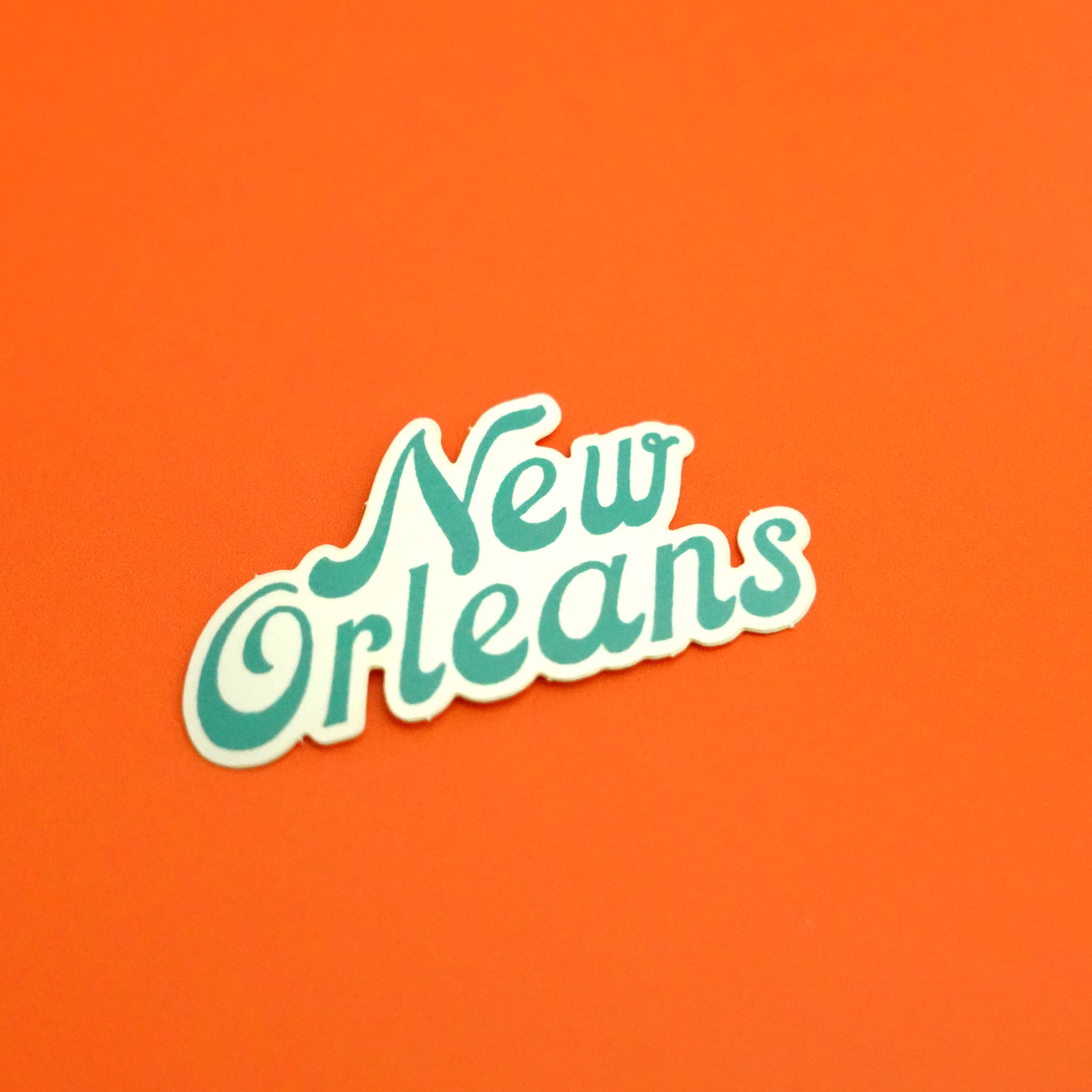 Statement Goods - Wholesale Sticker - Retro New Orleans Typography Vinyl Sticker2