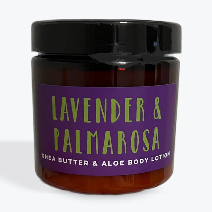 Lavender & Palmarosa Shea Butter and Aloe Body Lotion for wholesale by Coley Guacamole Bath, Body & Home