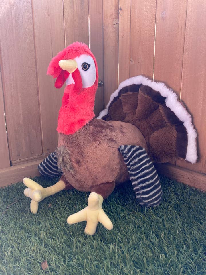 15" Turkey Plush - Realistic Stuffed Farm Animal Toy for wholesale by Gentle Generation LLC