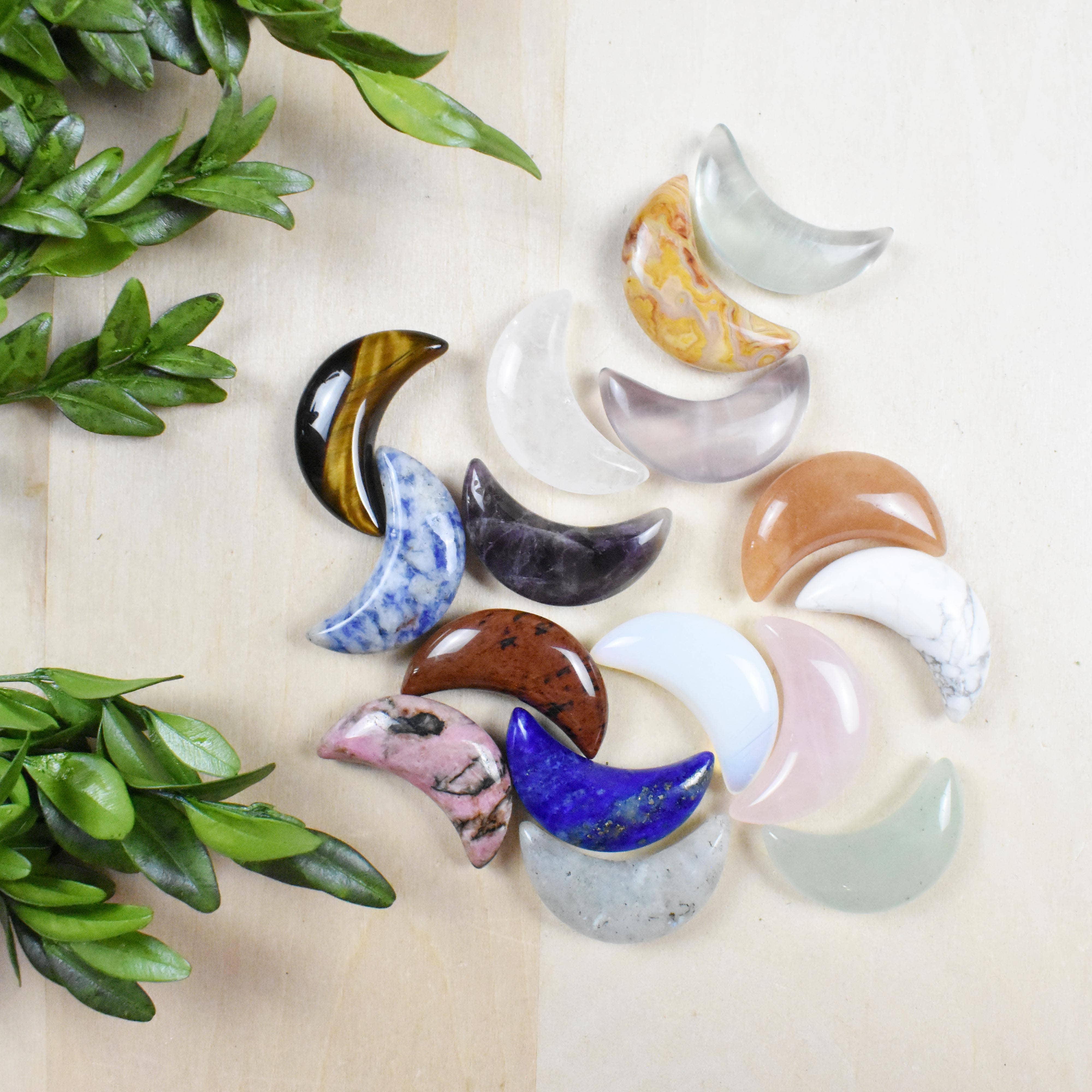 Ewelina Pas Jewelry - Wholesale Spiritual Stone/Crystal - Crescent Moon Gemstone Pocket Stone4