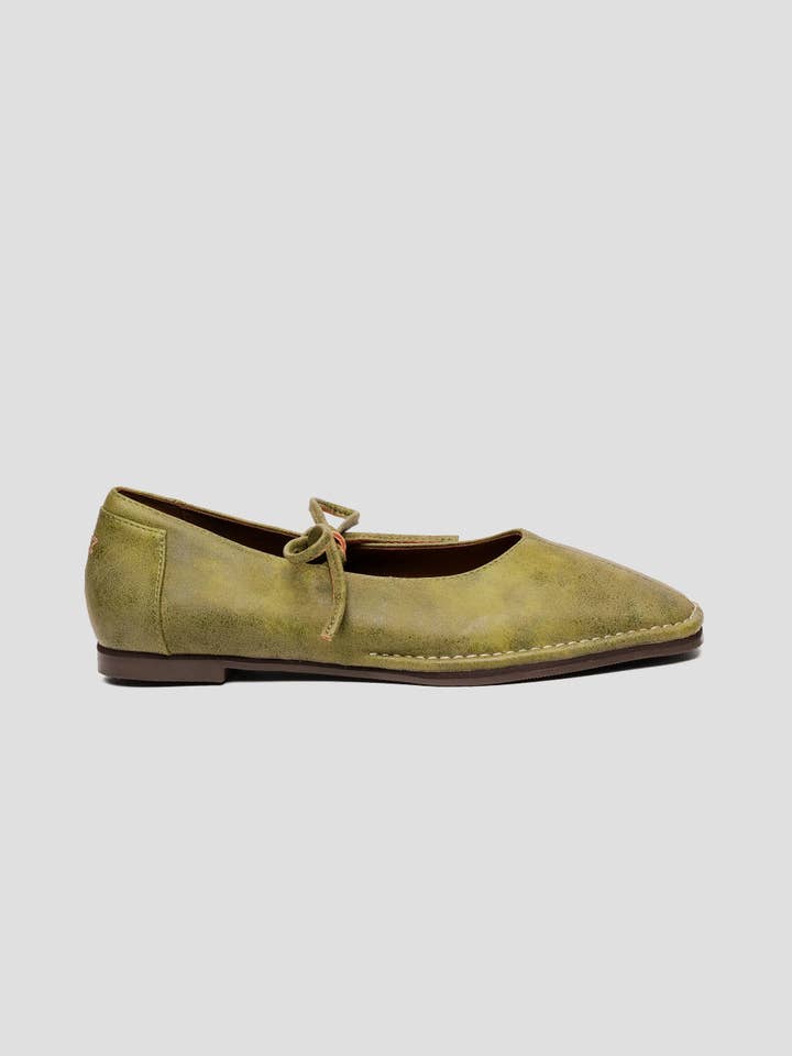 Paez - Wholesale Flats - Women's - TULIPA MICROFIBER NAPA SYCAMORE GREEN - WOMAN