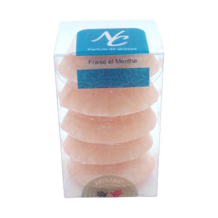 5 fondants perfumados - Fresa y menta para venta al por mayor de NICE CANDLE