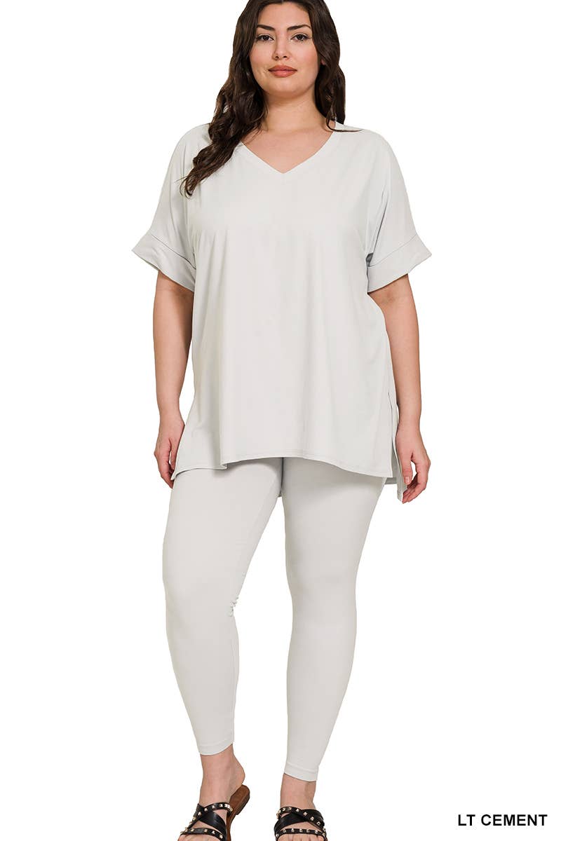 42POPS - Wholesale Lounge Set - Women's - '...Plus Microfiber Top & Leggings 2pc Set13