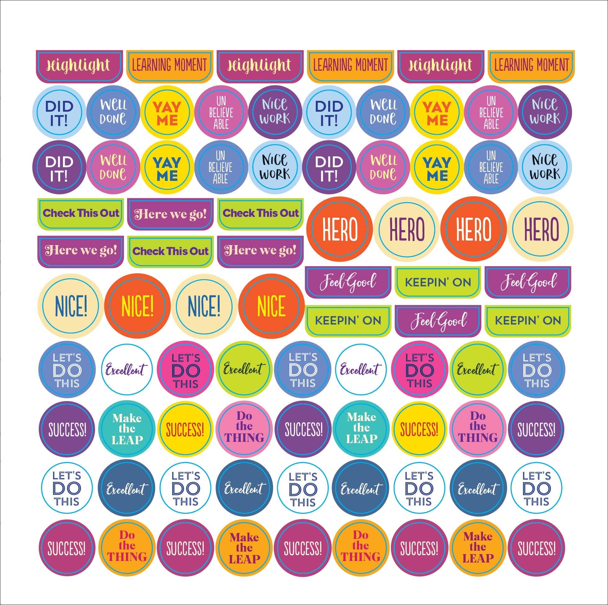 Peter Pauper Press - Wholesale Sticker - Plan It! A Sticker Book for All Your Productivity Needs7