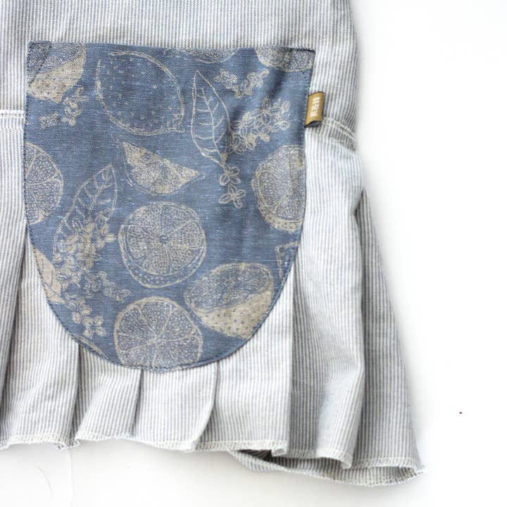 Raine & Humble - Wholesale Apron - Pinafore Marmalade Light Blue Apron