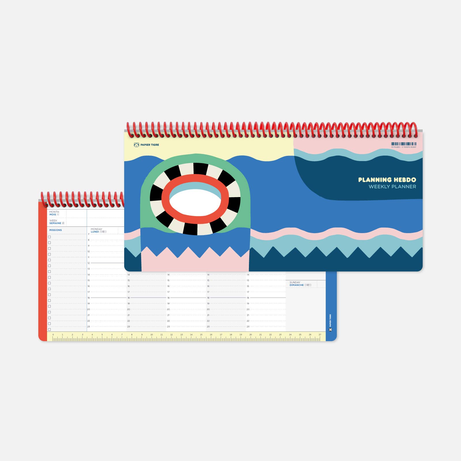 Papier Tigre - Wholesale Planner - Weekly Planner - Pool - Bold1
