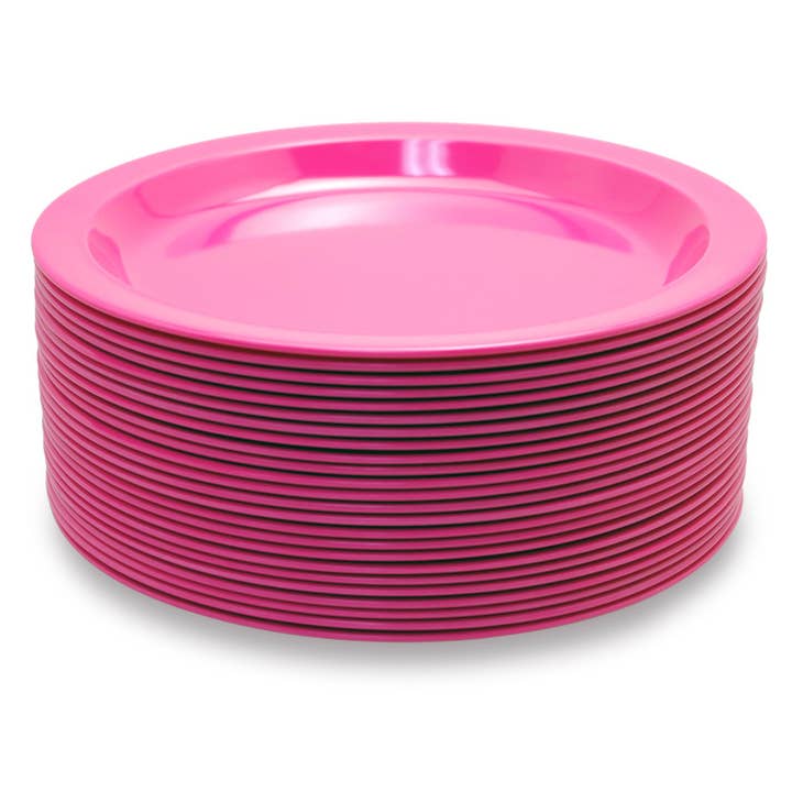 Supreme Housewares - Wholesale Dinner Plate - Melamine 8 1/2" Plate, Hot Pink1