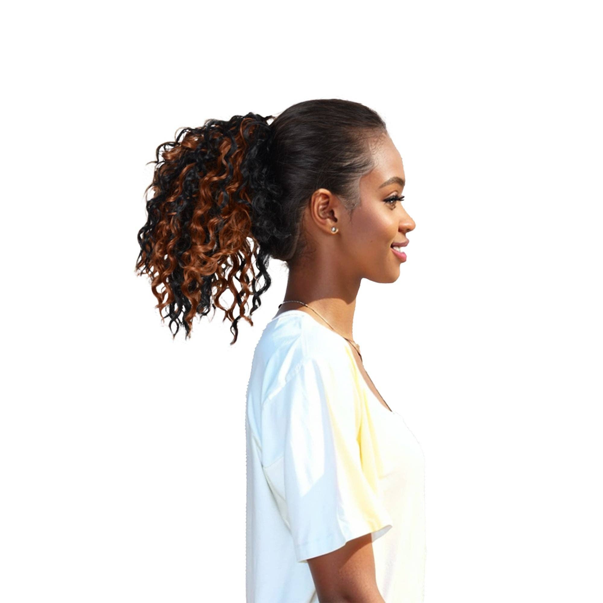 AK Brand - Wholesale Hair Extensions - 10" Curly Drawstring Ponytail Extension for Women6