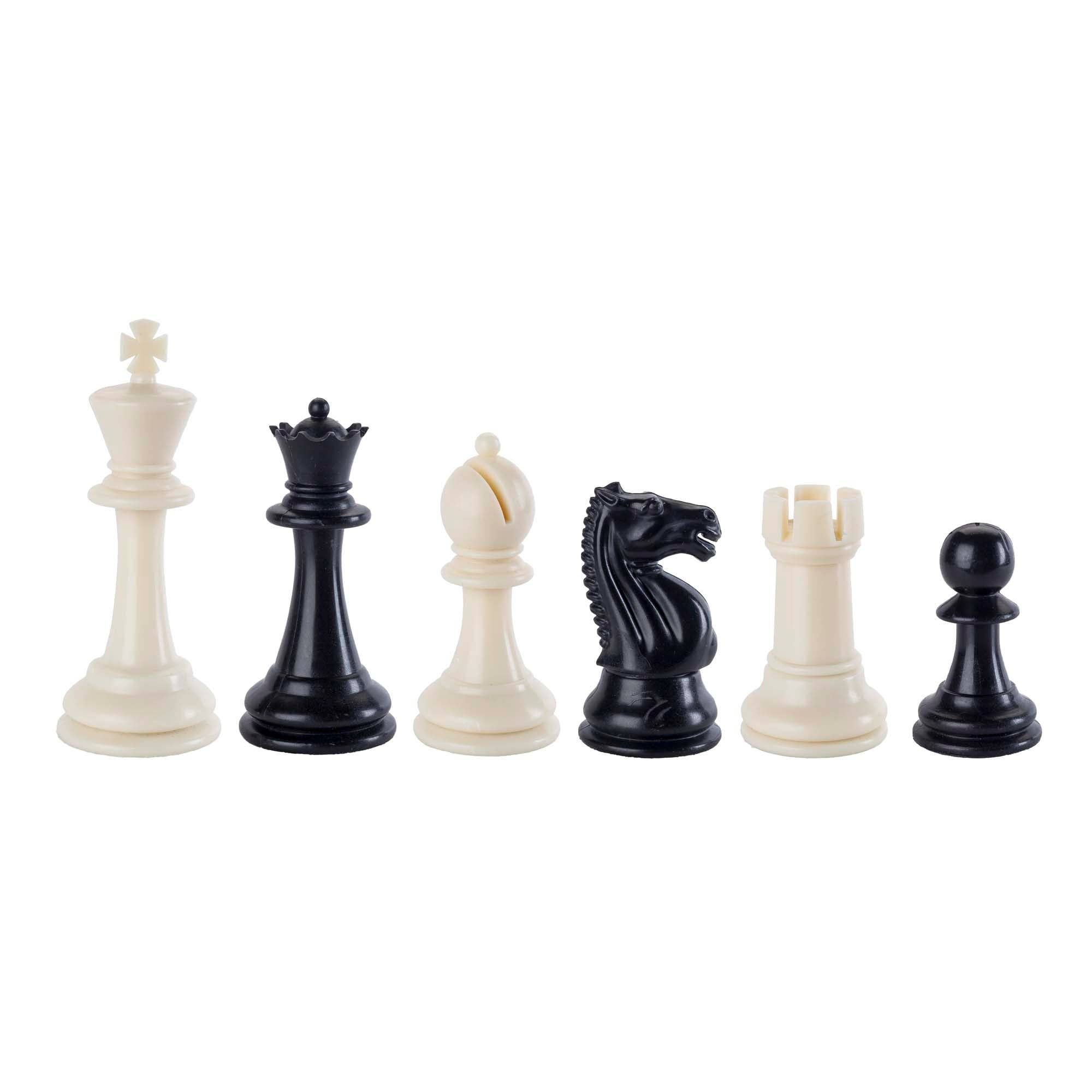 Wood Expressions - Wholesale Board Game - Plastic Staunton Tournament Chess Pieces, 3.75 in. King2