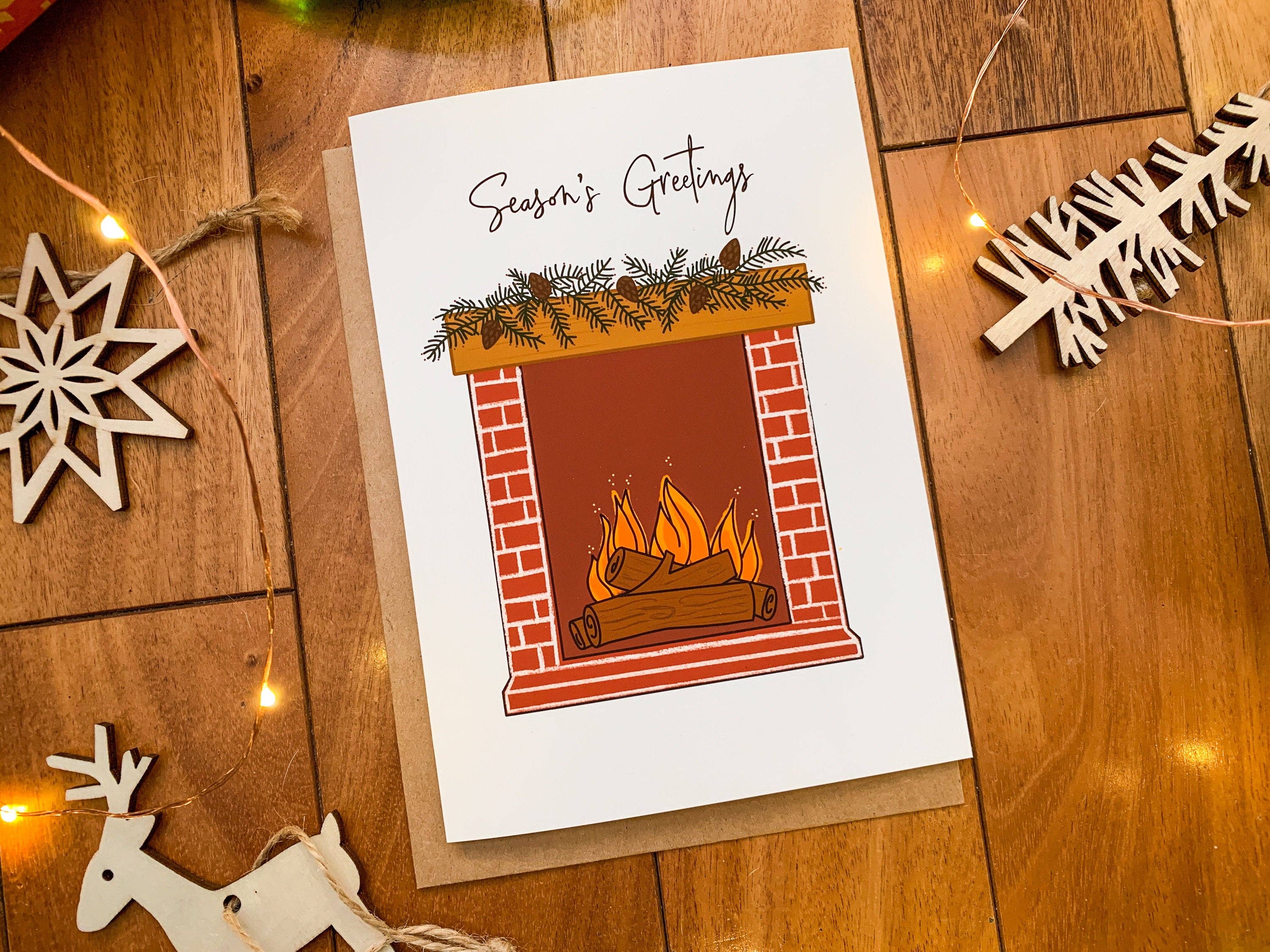 Stone Donut Design, LLC - Wholesale Season's Greetings Card - Vintage Inspired Nordic Designed Season's Greetings5