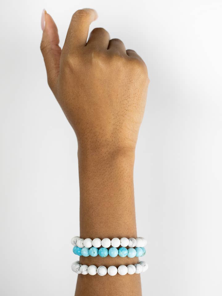 Healing Howlite-Steinarmband für den Großhandel von Boujee Beads Co.