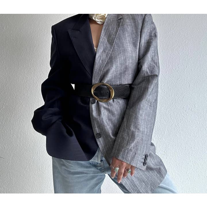 Blazer contrasté haut de gamme pour la vente par ERDLUXE