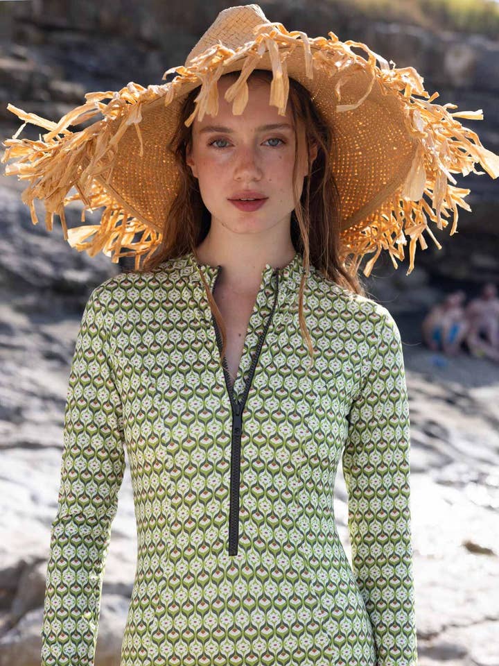 Bañador con cremallera frontal retro para venta al por mayor de MANUKA