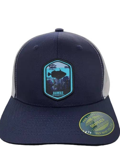 Chapéu Trucker Snapback Havai State Snapback c/ Patch por atacado de PNW Apparel