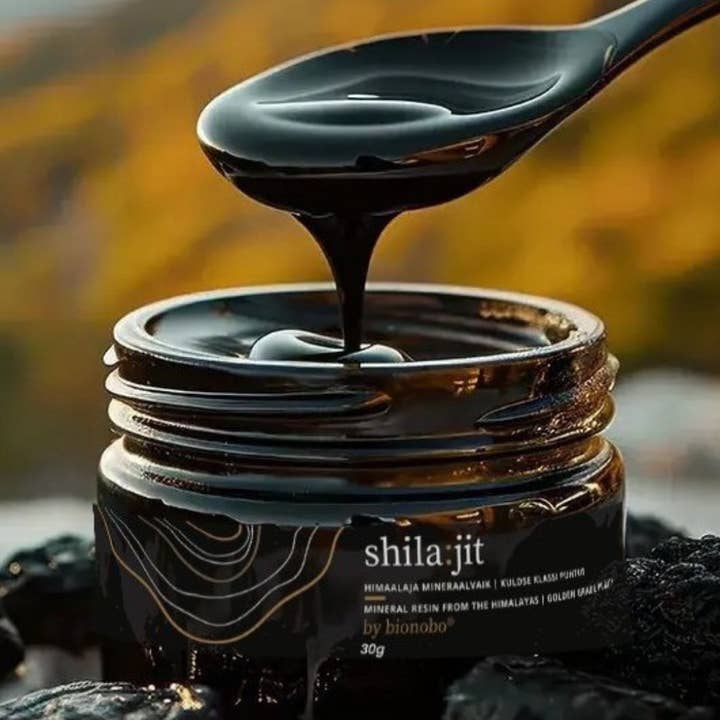 bionobo - Wholesale Oral Supplement/Vitamin - Golden Shilajit | Raw and sun-dried +5000m | 30g of maximum purity2