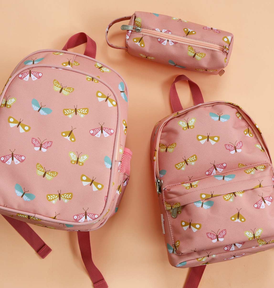 A Little Lovely Company - Wholesale Backpack - Kids - Kids backpack insulated front compartment: Butterflies6