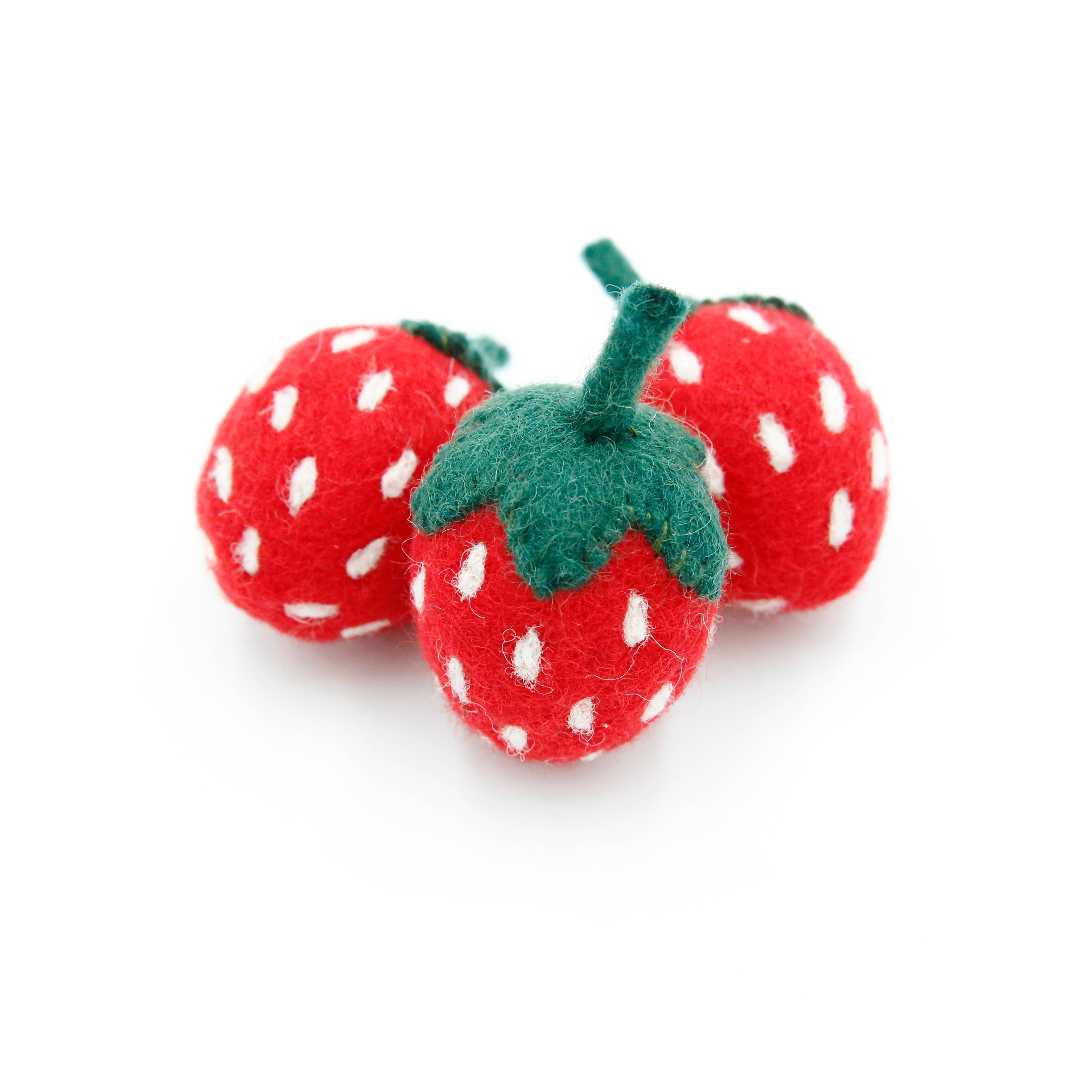 The Felt Pod – Großhandel Tischdeko – Erdbeeren aus Filz, Erdbeere6