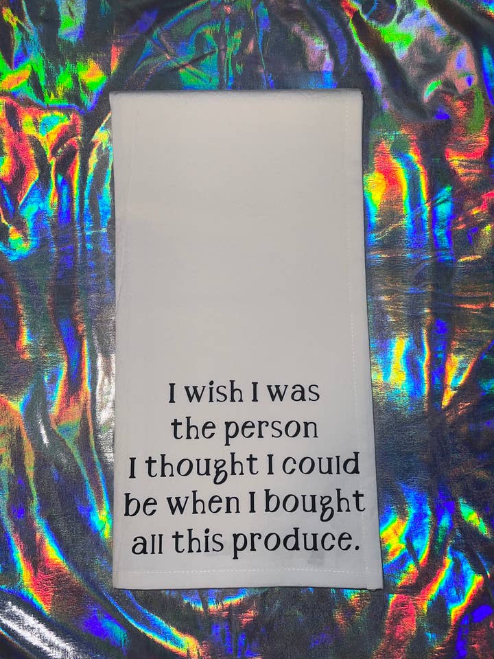 I Wish I Was Dish Towel for wholesale by MP Bag Makers