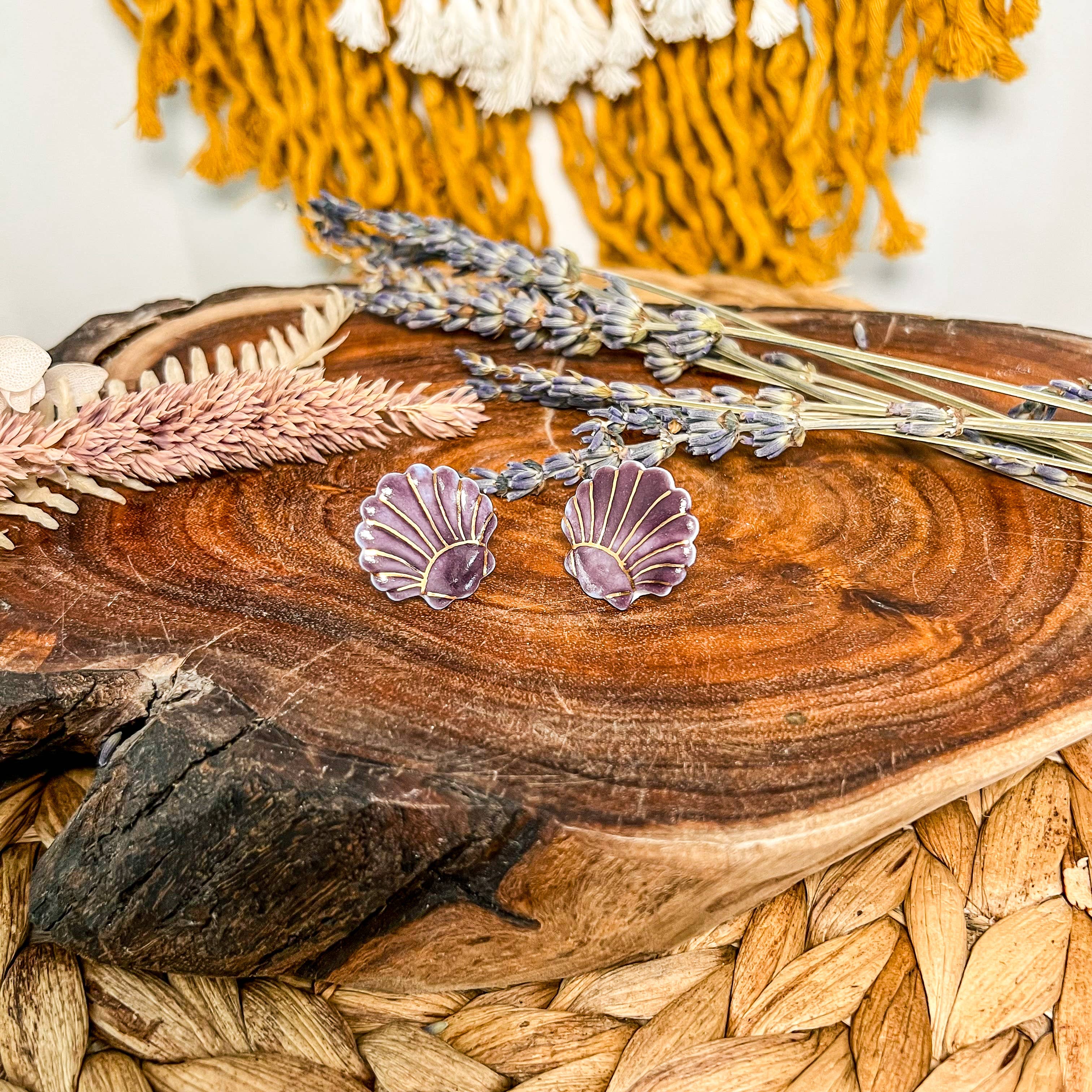 Wolf and Clay Pty Ltd - Vente Clous d'oreille - Mira - Sea Shell - Clous d'oreilles en porcelaine10