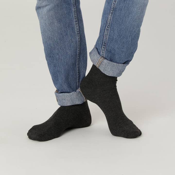 Men's Bamboo Socks Dark Gray, CPH Sock Company for wholesale by CPH Textiles