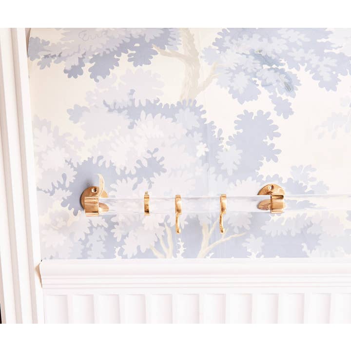 LuxHoldups - Venta al por mayor Ganchos de pared - Anilla de Latón para Barras de Toalla y Cocina de Lucite, Soporte para Ollas5