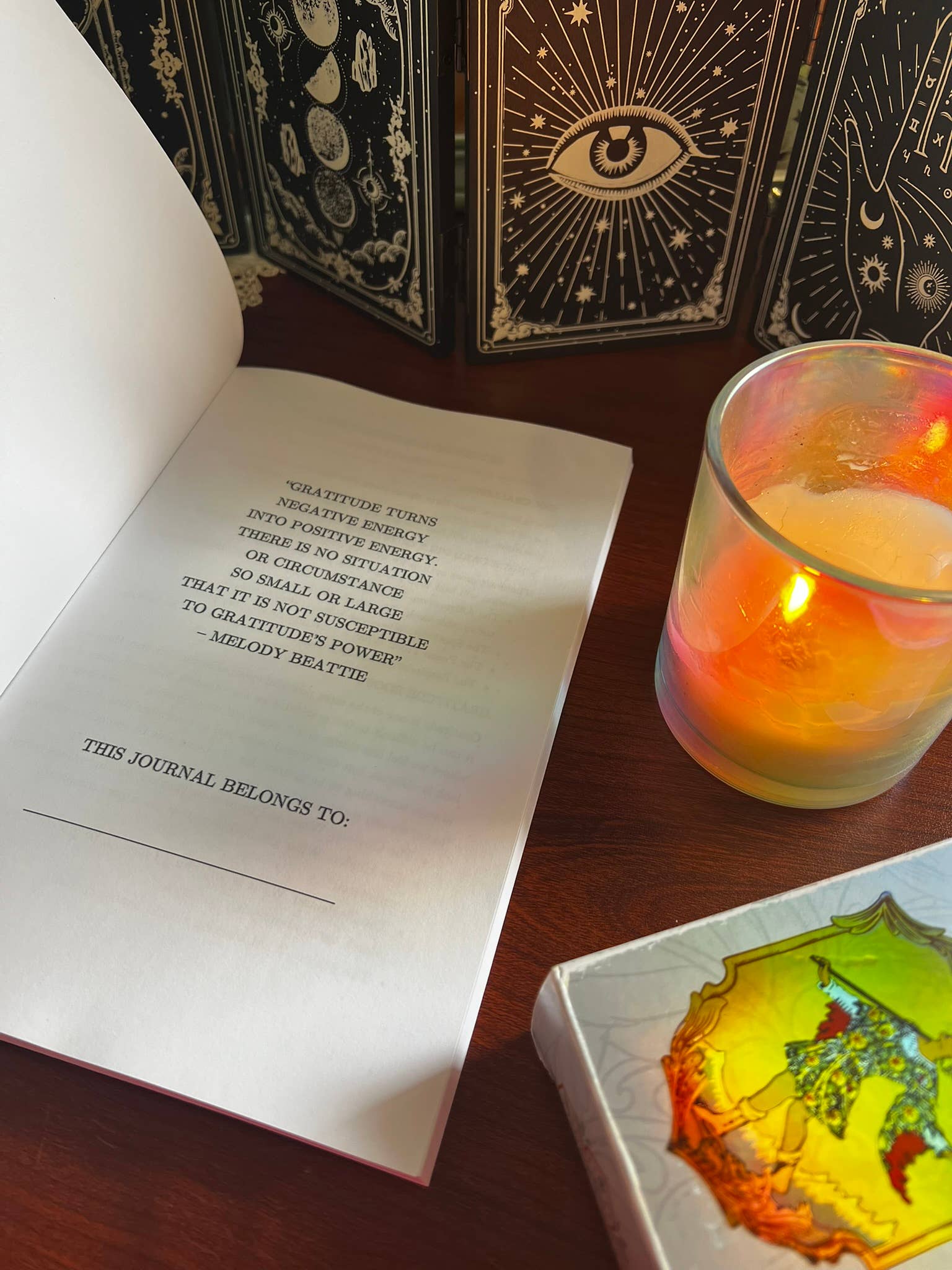 Leah Jones Marcus - Wholesale Journal/Diary - Gratitude Tarot Journal (3 of Cups)1