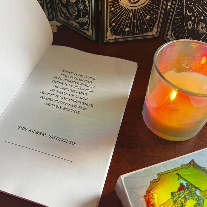 Leah Jones Marcus - Wholesale Journal/Diary - Gratitude Tarot Journal (3 of Cups)1