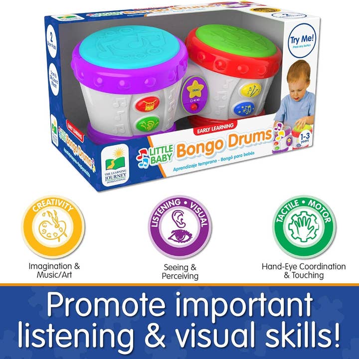 University Games - Wholesale Musical toy – Kids & baby - Little Baby Bongo Drums3