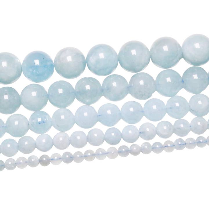 Fil de perle Aigue-Marine AA+ pour la vente par Foliesbijoux