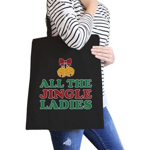 365 In Love - Wholesale Tote Bag - Women's - All The Jingle Ladies Canvas Bag