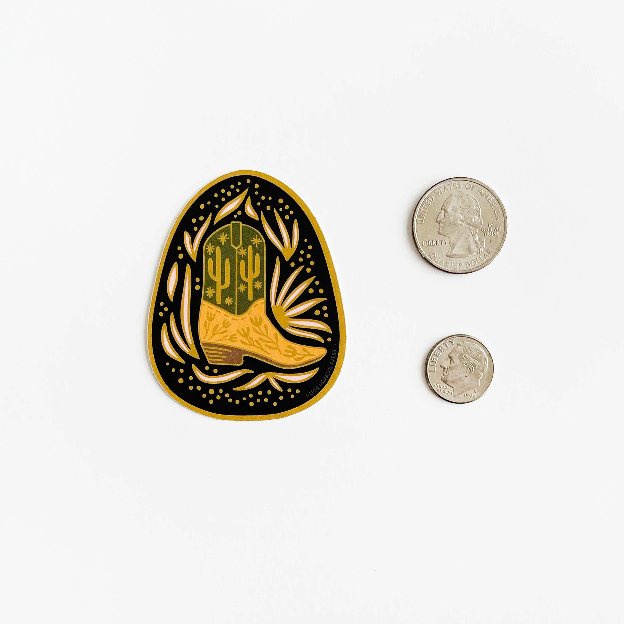 Paper Parasol Press - Wholesale Sticker - Baja Cowboy Boot Sticker4