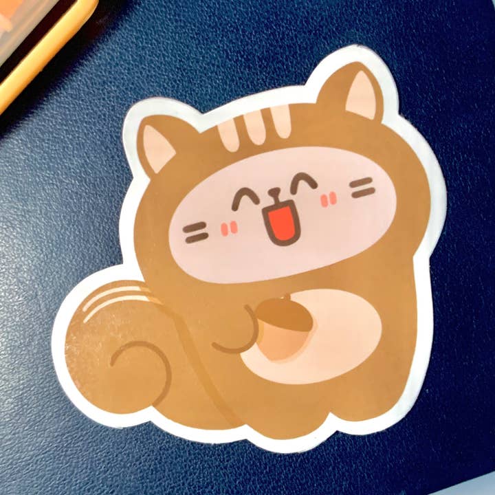 Chubby Eekhoorn Sticker voor wholesale door Chubbythelittlecat