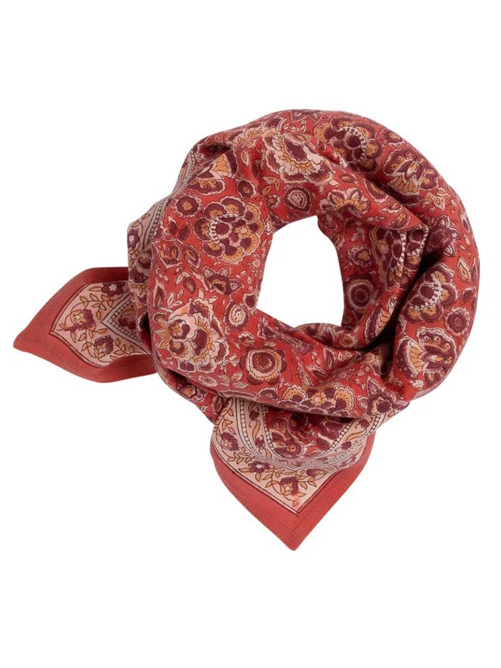 Adult cotton scarf - Garda Raspberry for wholesale by Bindi Atelier
