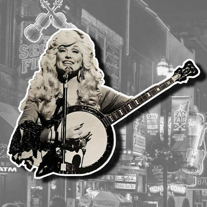 The Weeping Roses - Wholesale Sticker - Dolly Parton Die Cut Vinyl Sticker1