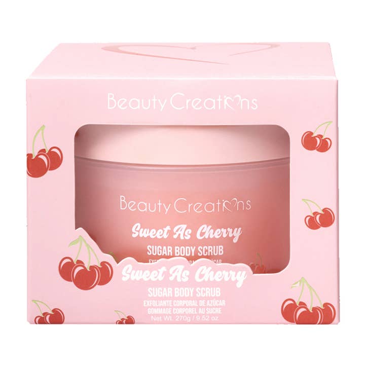 PINEAPPLE Beauty - Wholesale Body Scrub/Exfoliant - Beauty Creations FC-BS6 Cherry Sugar Body Scrub - 6pc