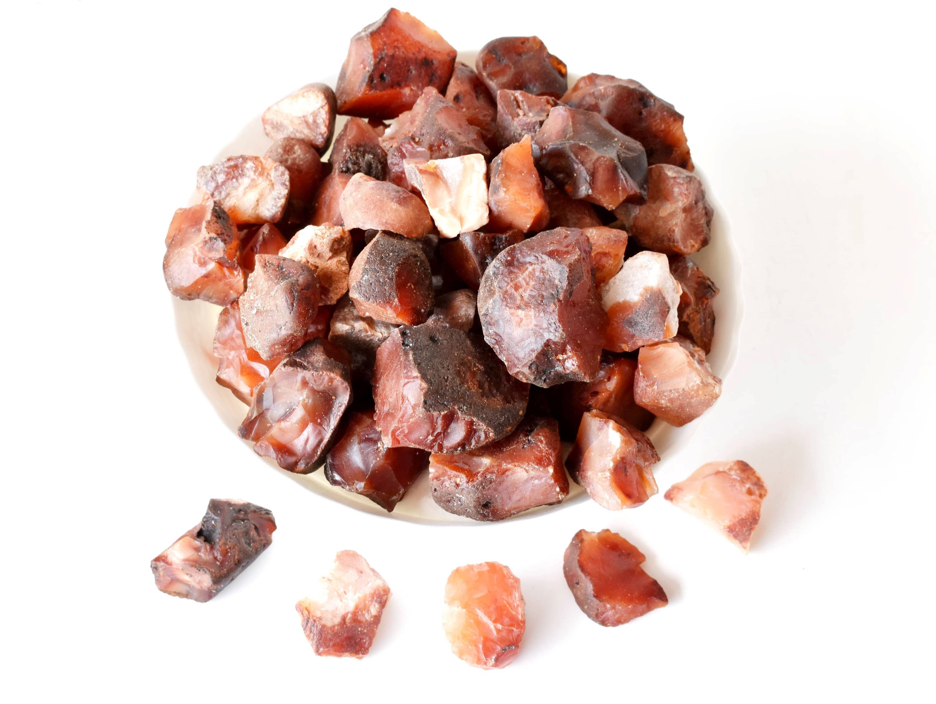 Soothing Crystals - Wholesale Spiritual Stone/Crystal - 100g Rough Gemstone | Carnelian | Healing Raw Crystals8