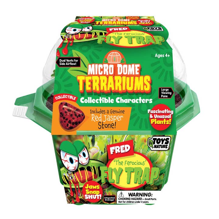 Silver Circle Products - Wholesale DIY Craft Kit - Kids - Fred The Ferocious Flytrap Micro Terrarium