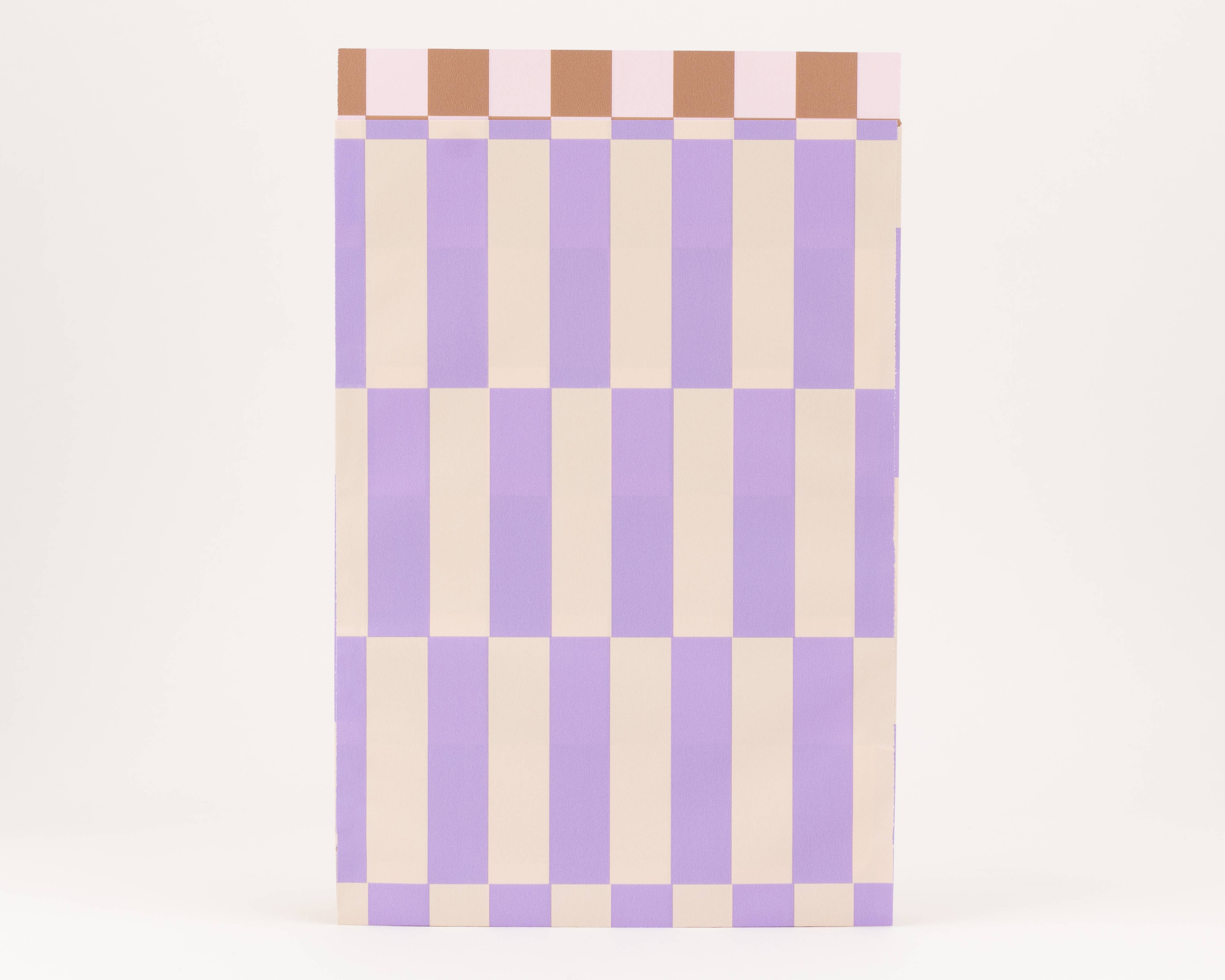 liebevoll verpackt - Wholesale Gift Bag - Paper Bags Bold Stripes, Lilac2