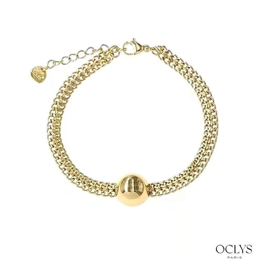 Oclys - Wholesale Charm/Dangle Bracelet - Stainless steel half ball Filly bracelet1