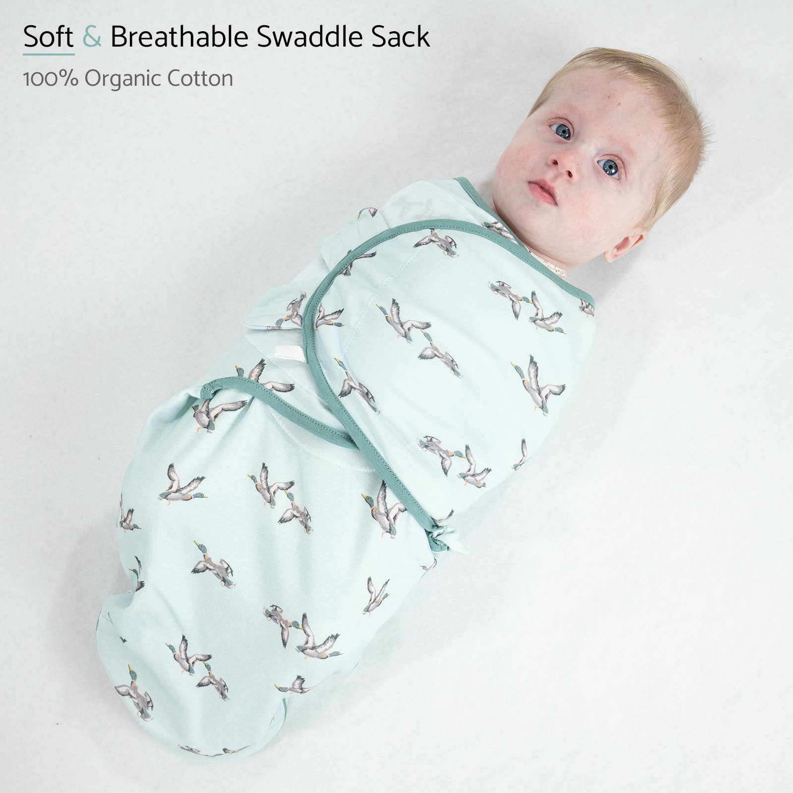 LollyBanks - Wholesale Sleepsack - Baby - Quacking'up Baby Sleep Swaddle, 100% Organic Cotton1