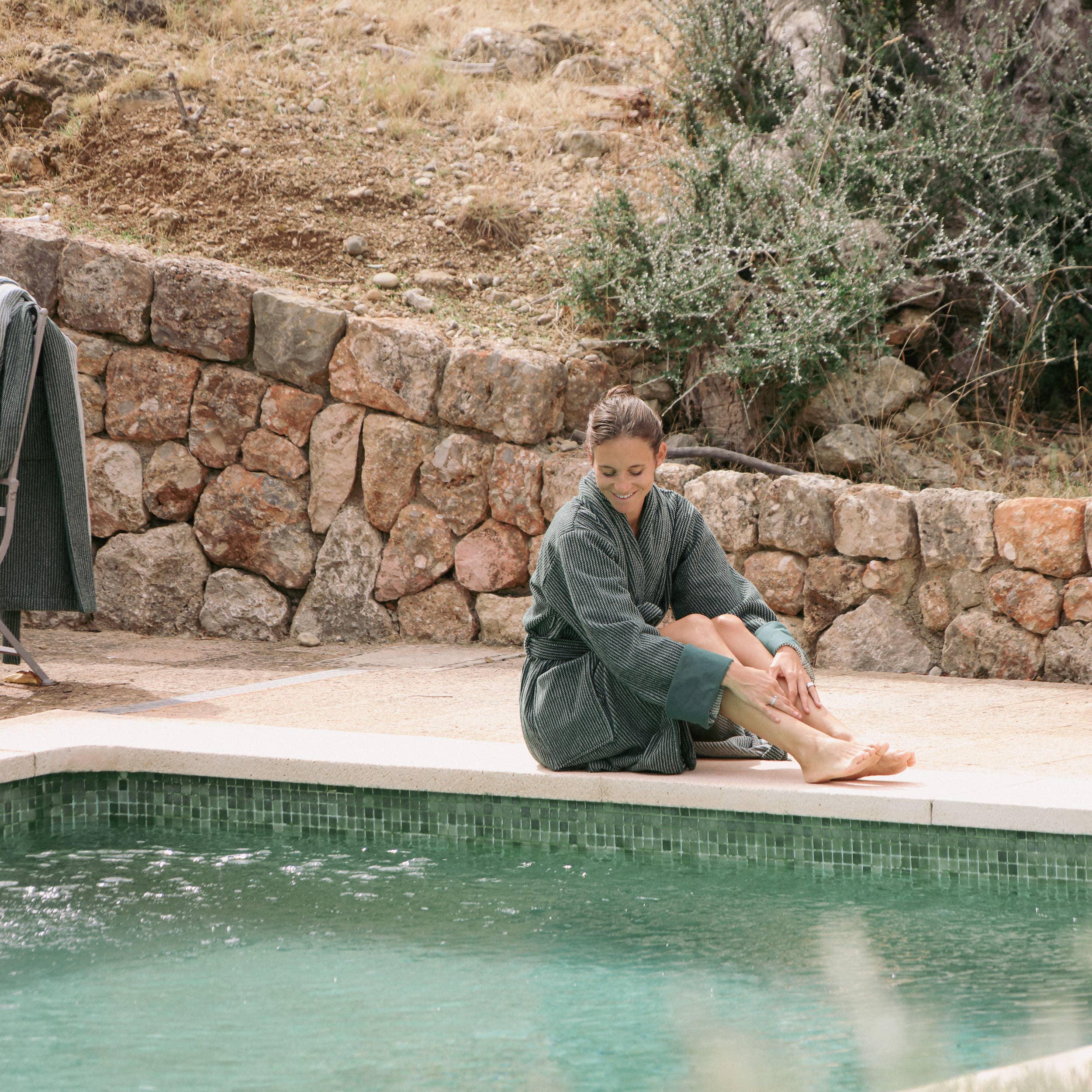 Juniper - Wholesale Robe - Women's - The Finca Bathrobe - Green8