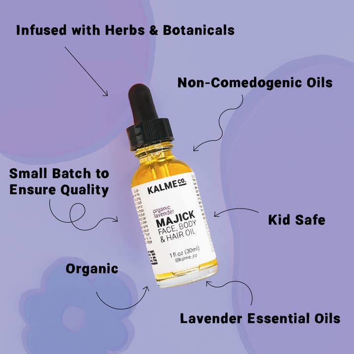 Kalme Co. - Wholesale Bath/Body Oil - MAJICK Face, Body, & Hair Oil